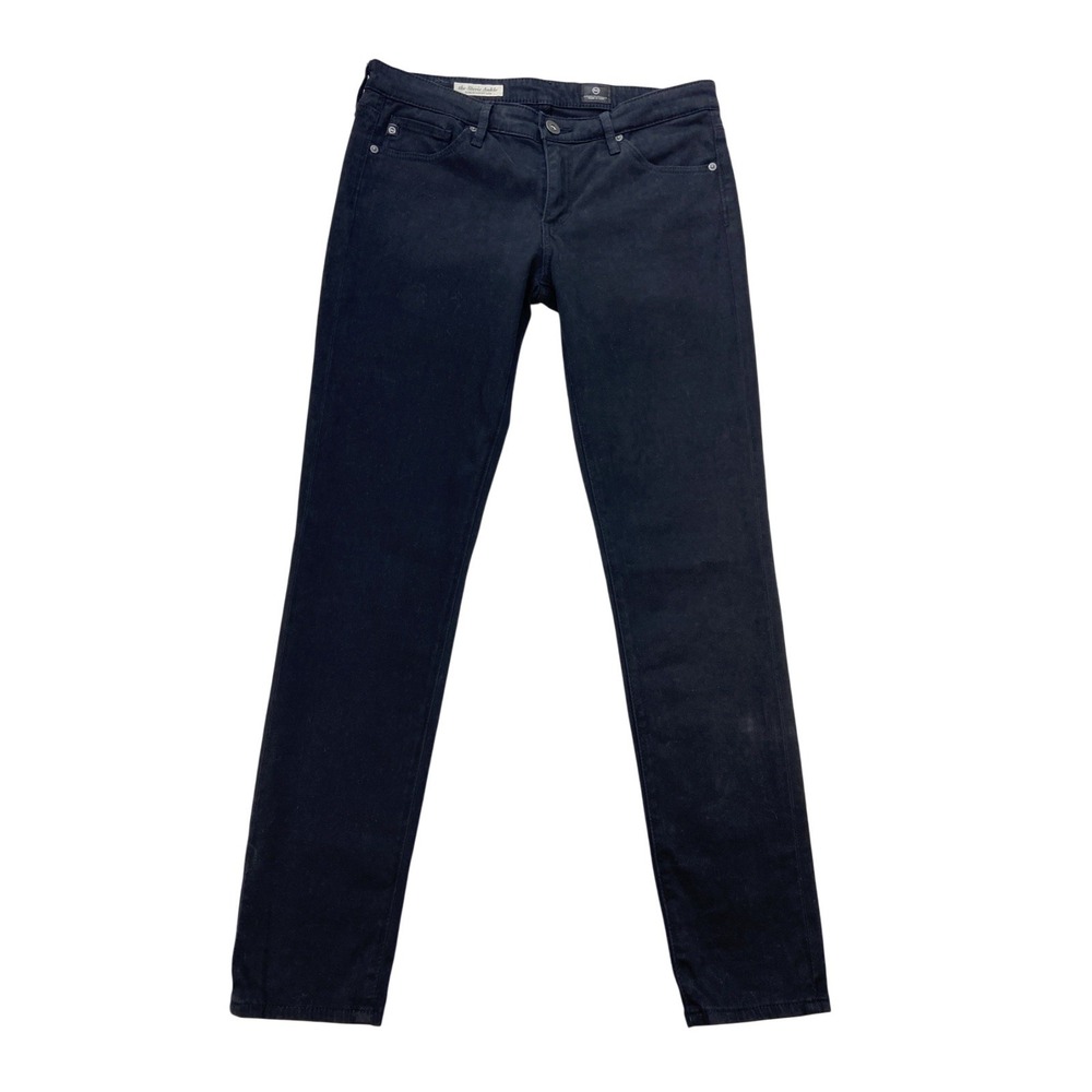 AG Adriano Goldschmied Jeans Womens 27R Black The Stevie‎ Ankle Slim Straight